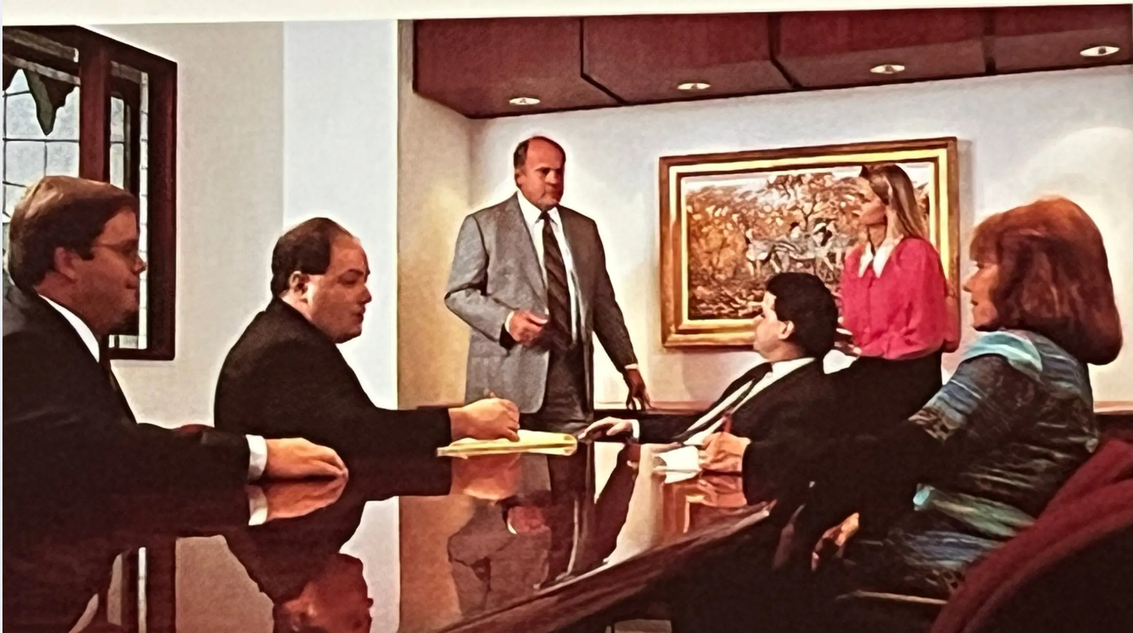 IW Technologies team having a meeting in conference room