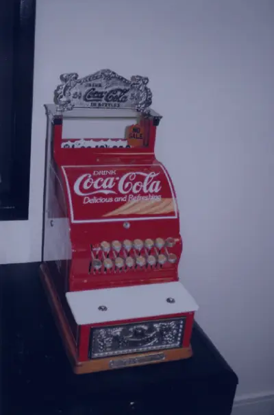 IW technologies vintage Coca Cola cash register