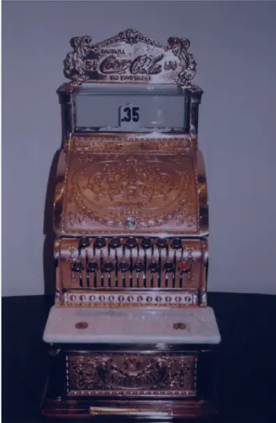IW Technologies golden vintage ornate cash register